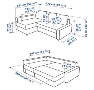 Sofa cama con chaiselongue Friheten Ikea