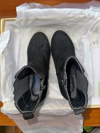 Botín tacón plataforma negro de Creeks