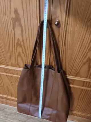 Bolso de mano marrón