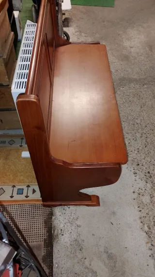 Banco de madera con baúl. 2a OPORTUNITAT.