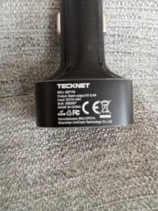 Cargador Coche TeckNet 4 Puertos USB