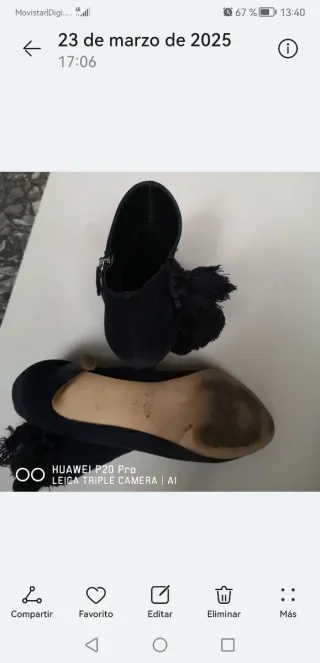 Botines negros mujer con pompones