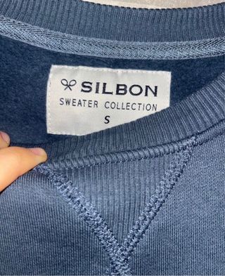 Sudadera Silbon Azul con Logo