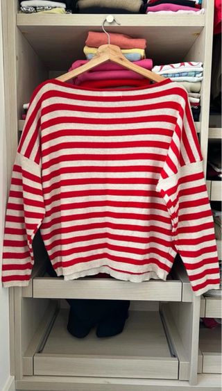 Jersey rayas rojo y blanco