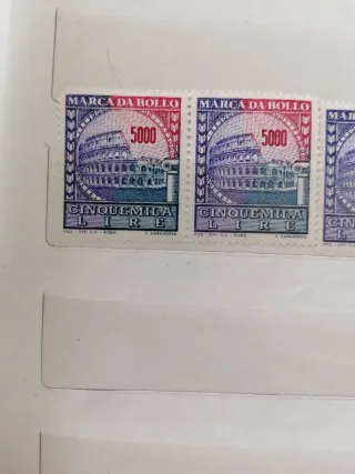 Marca da bollo 5000 Lire