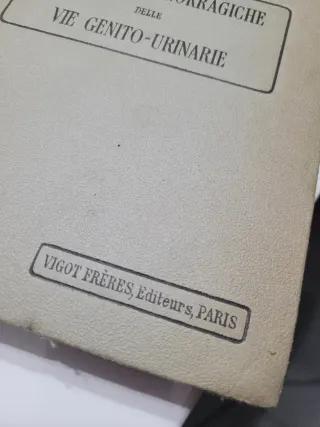 libro urologia vintage