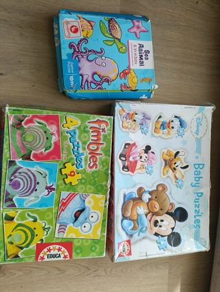 Lote 3 Puzzles Infantiles Educa