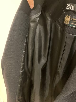 Cappotto Zara Lana Nero Donna
