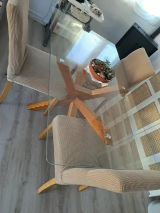 Mesa Comedor Cristal 160x90