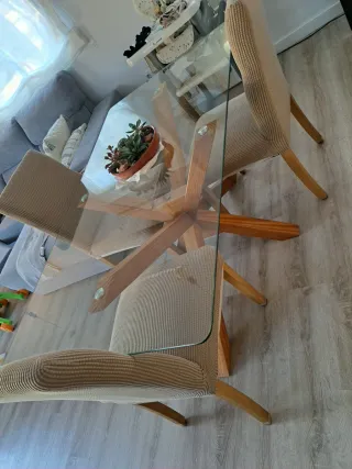 Mesa Comedor Cristal 160x90
