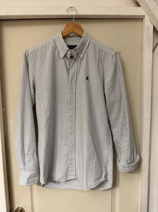 Camisa Scalpers Talla S Rayas Azul/Blanco