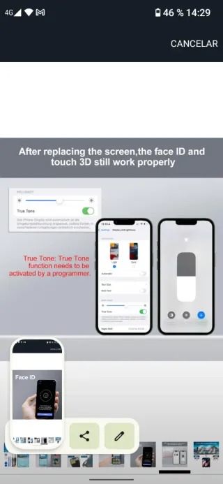 Kit riparazione schermo iPhone 13 Mini, touch 3D
