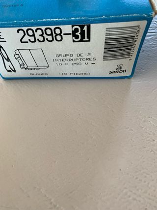 Interruptores Dobles Simon