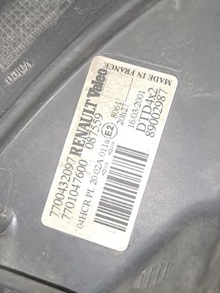 FARO DERECHO RENAULT MEGANE I FASE 2 GANDTOUR (KA..)