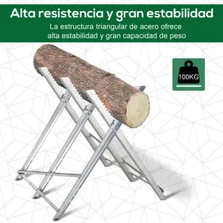 Caballete para sierra plegable