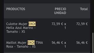 Maillot y culote ciclismo Ekoi