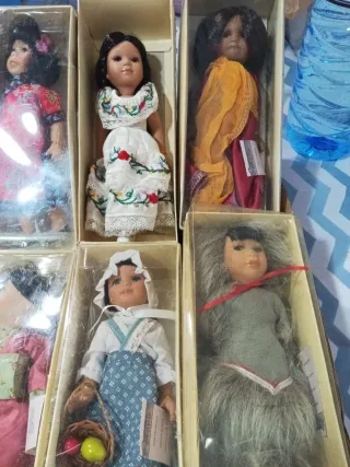 Muñecas de Porcelana Colección 8 diferentes
