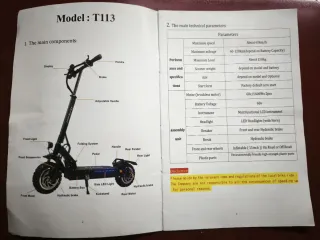 Patinete Eléctrico FLJ T113