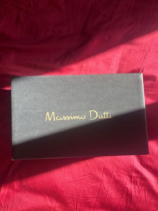 Sandalias tacón Massimo Dutti negras