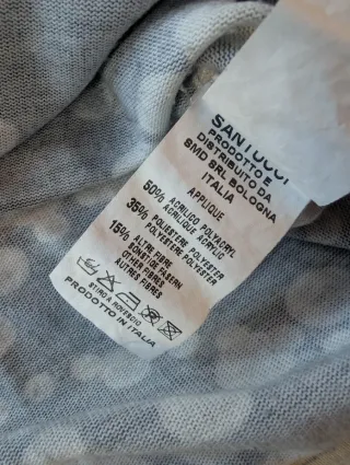 Maglione Gil Santucci in lana grigio oro