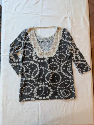 Maglione Gil Santucci in lana grigio oro