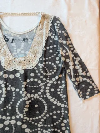 Maglione Gil Santucci in lana grigio oro