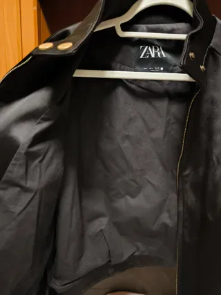 Cazadora Zara Negra Talla S
