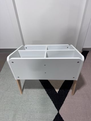 Mueble infantil organizador blanco