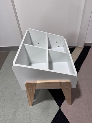 Mueble infantil organizador blanco