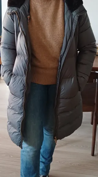 Plumas Geox Mujer Gris y Multicolor