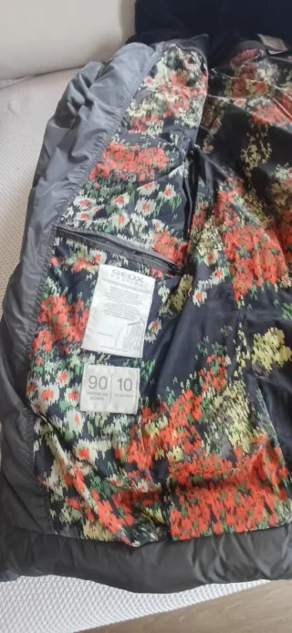 Plumas Geox Mujer Gris y Multicolor