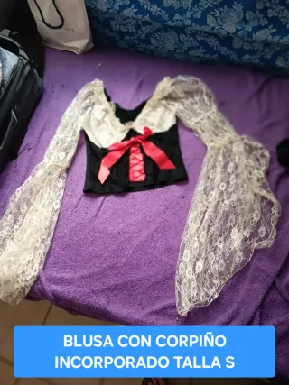 Blusa con corsé incorporado talla S