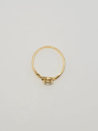 Anillo de Oro 18K, Solitario, 2,44gr, T-15