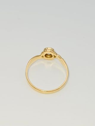 Anillo de Oro 18K, Solitario, 2,44gr, T-15