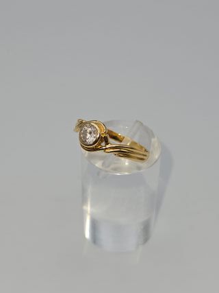 Anillo de Oro 18K, Solitario, 2,44gr, T-15
