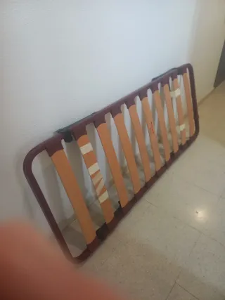 Somier Flex Madera y Metal plegable patas