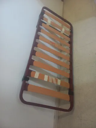 Somier Flex Madera y Metal plegable patas