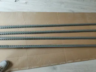 4 Barre metalliche da 2,26m per scaffalature