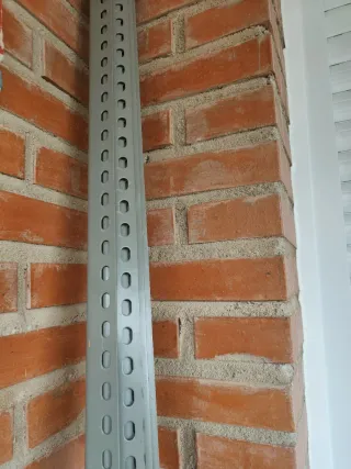 4 Barre metalliche da 2,26m per scaffalature