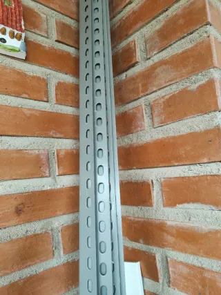 4 Barre metalliche da 2,26m per scaffalature