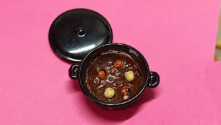 Mini pentola con lenticchie