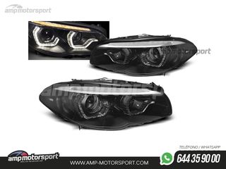 FAROS DELANTEROS OJOS DE ANGEL 3D U PARA BMW SERIE 5 F10 / F11 2010-2013