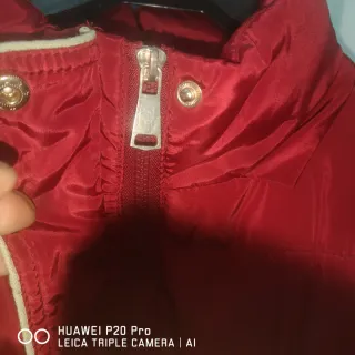 Chaqueta acolchada H&M burdeos mujer