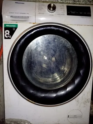 Lavadora Hisense 8kg Steam PureJet Inverter