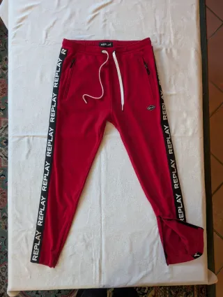 Completo tuta Replay nero e rosso