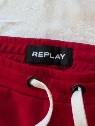 Completo tuta Replay nero e rosso