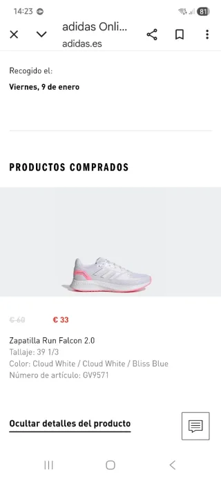 Zapatillas Adidas Running Mujer Blancas y Rosas