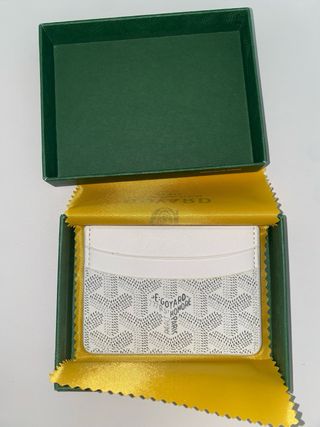 Tarjetero Goyard Blanco