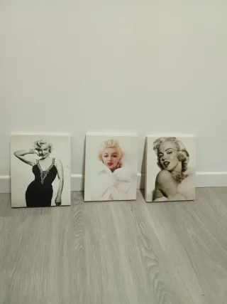 Set 3 Cuadros Marilyn Monroe