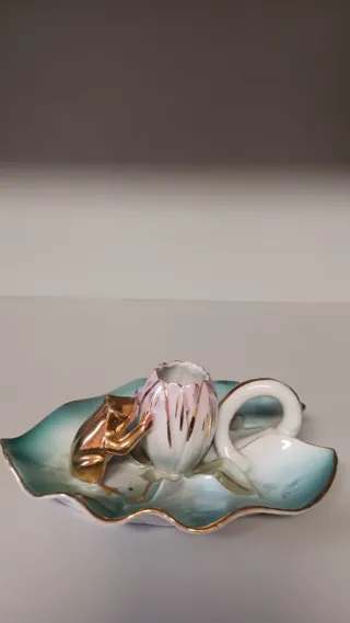 Portacandele vintage in ceramica